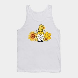 Honeybee Sunflower Gnomie Tank Top